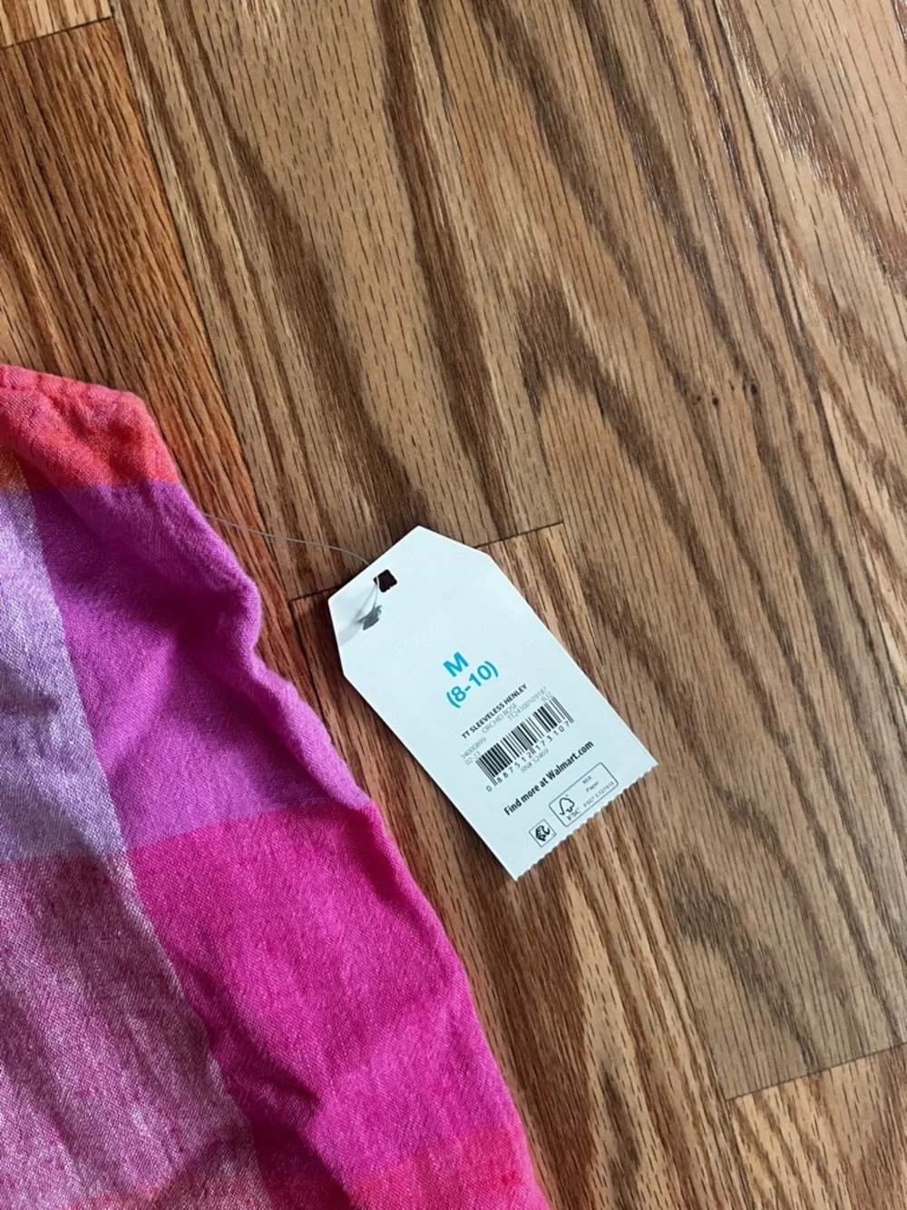 Time and Tru Sleeveless Button-Down Top - M (8-10) - NWT - Picture 7 of 7
